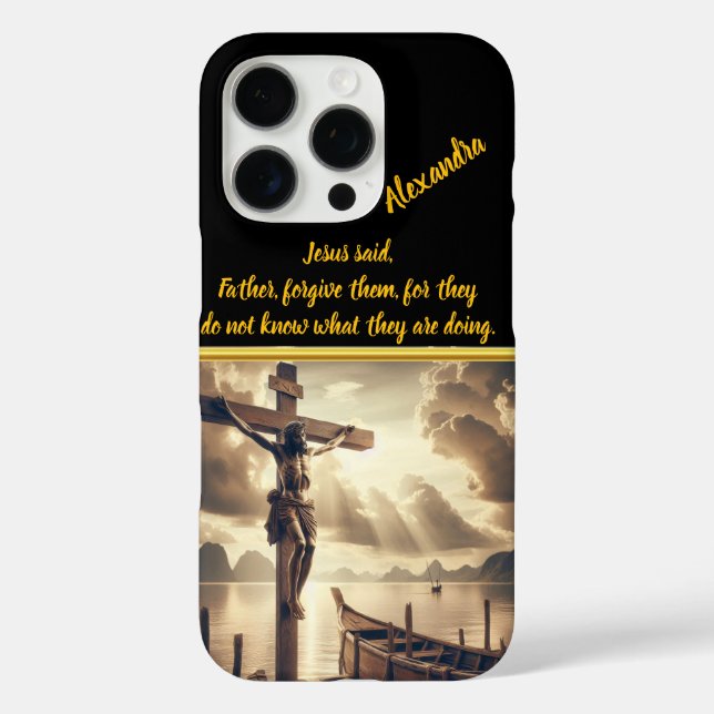 Jesus hing über einem See iPhone 16 Pro Hülle (Rückseite)