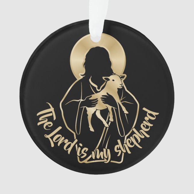 Jesus Hirte Ornament (Vorderseite)