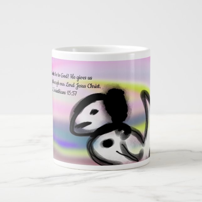 Jesus Hoffnung  Jumbo-Tasse (Vorderseite)