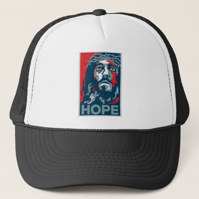 Jesus-Hoffnungs-Kappe Truckerkappe (Vorderseite)