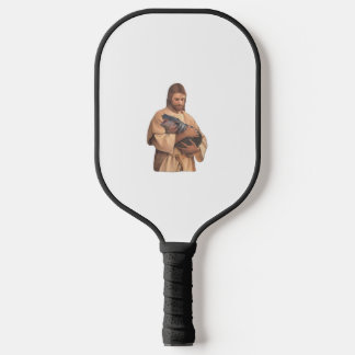 Jesus Holding Moo Deng Tank Top Pickleball Schläger