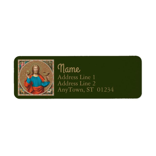 Jesus Holding Up the Eucharist (SNV 050) (Vorne)