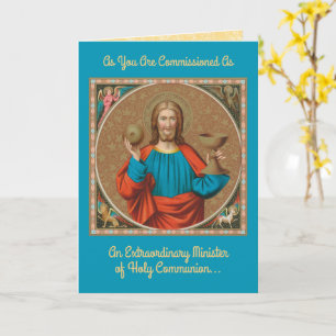 Jesus Holding Up the Eucharist (SNV 050) Karte