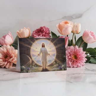 Jesus Holy Easter Morning Karte