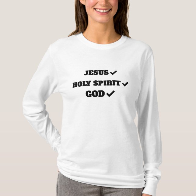 JESUS, HOLY SPIRIT, GOTT T-Shirt (Vorderseite)