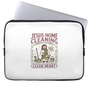 Jesus Home Reinigung Reines Herz Jesus Home Reinig Laptopschutzhülle