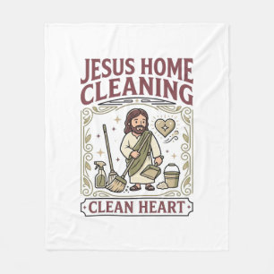 Jesus Home Reinigung Sauberes Herz Jesus Home Rein Fleecedecke