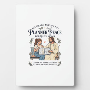 Jesus Homeschool Mutter Planer Shirt Glaubensbasie Fotoplatte