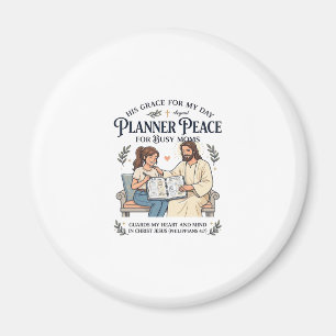 Jesus Homeschool Mutter Planer Shirt Glaubensbasie Magnet