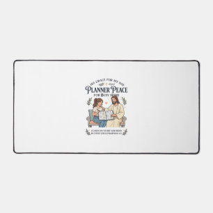 Jesus Homeschool Mutter Planer Shirt Glaubensbasie Schreibtischunterlage