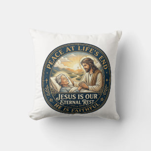 Jesus Hospiz Sterbebegleitung T-Shirt Christlich Kissen