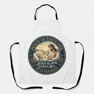 Jesus Hospiz Sterbebegleitung T-Shirt Christlich Schürze