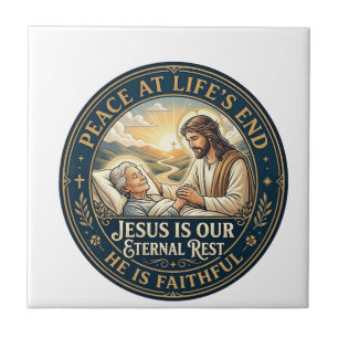 Jesus Hospiz Sterbebegleitung Trost-Shirt Christli Fliese