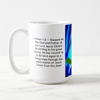 Jesus hüpft auf uns kaffeetasse