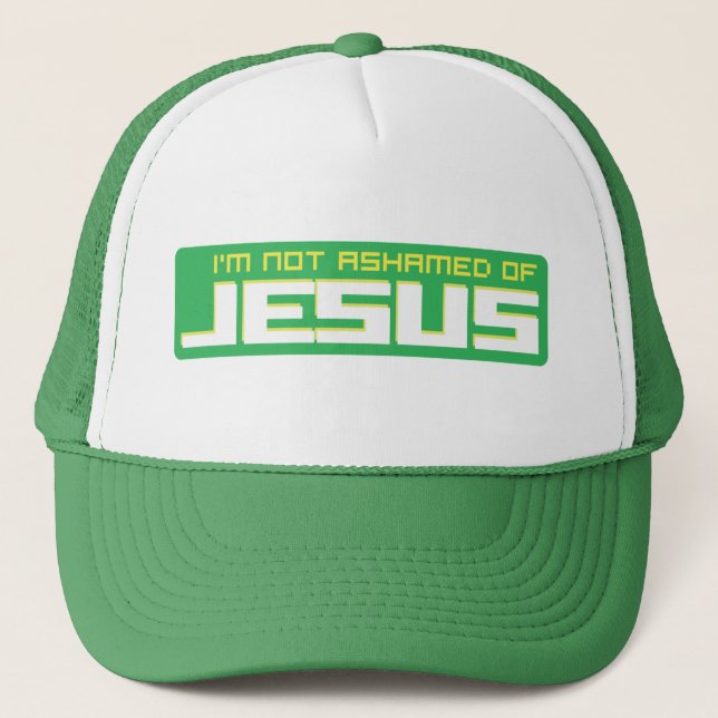 Jesus-Hut-Grün Truckerkappe (Vorderseite)