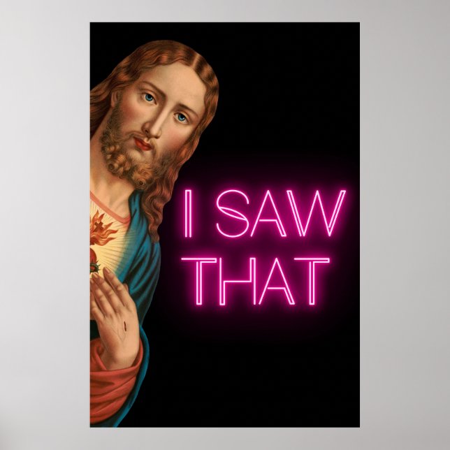 Jesus, ich habe diese Frau gesehen Poster (Vorne)