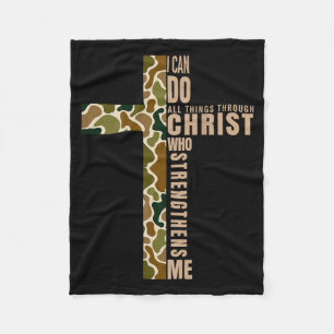 Jesus, ich kann alle Dinge durch Christus, der stä Fleecedecke