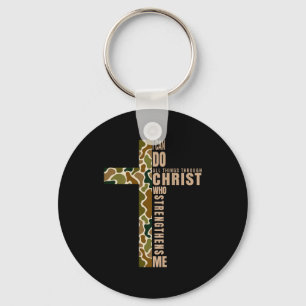 Jesus, ich kann alle Dinge durch Christus, der stä Schlüsselanhänger