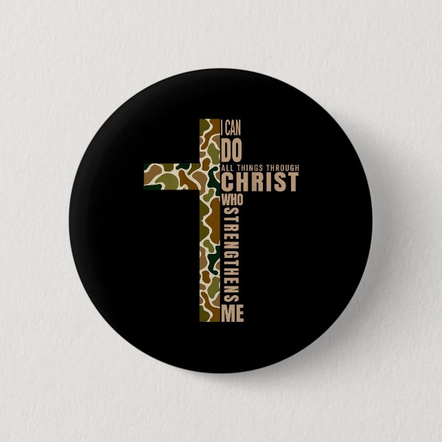 Jesus, ich kann alle Dinge durch Christus tun, der Button (Vorderseite)
