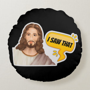 Jesus, ich sah das rundes kissen