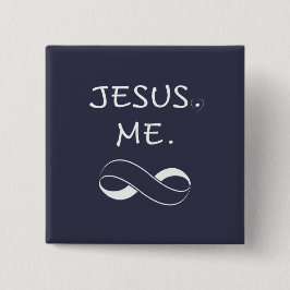 Jesus ich Unendlichkeit knöpft christliche Button