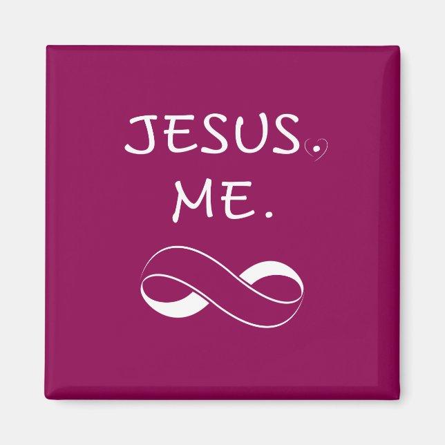 Jesus ich Unendlichkeits-christliche Magnet (Vorne)