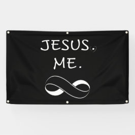 Jesus ich Unendlichkeits-Fahnen-christliche Banner