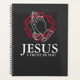 Jesus ich vertraue auf dich Faith Planner Notizbuc Planer