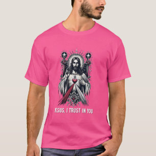 Jesus ich vertraue auf Dich Göttliche Barmherzigke T-Shirt