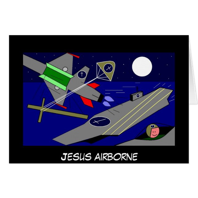 Jesus Im Flugzeug (Vorderseite (Horizontal))