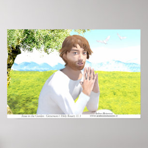 Jesus im Garten (Getsemani) Poster