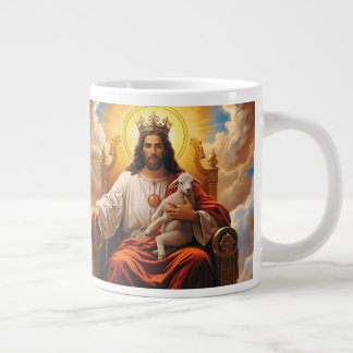 Jesus im Himmelreich Jumbo-Tasse