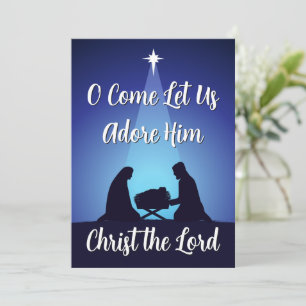 Jesus im Krippe Religiöse Weihnachtsgeburtsszene Feiertagskarte