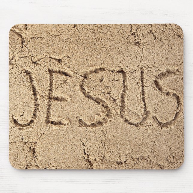 Jesus im Sand Mousepad (Vorne)