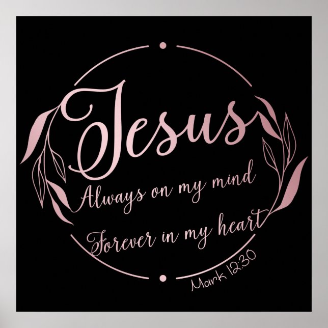 JESUS: Immer im Kopf, immer im Herzen Poster (Vorne)