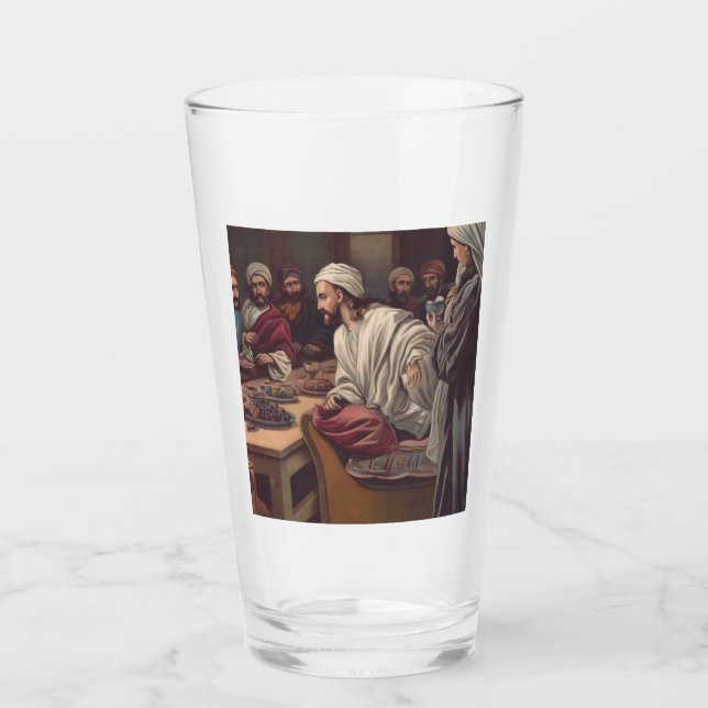 Jesus in Bethany gesalbt Glas (Vorderseite)