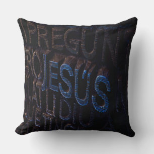Jesus in Blaustein Christliche Gott Liebe Kissen