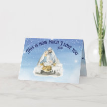 Jesus in der Wange gefaltet Weihnachten