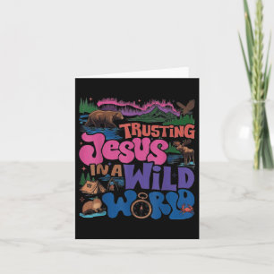 Jesus in einer wilden Welt vertrauen Vbs 2025 Chri Karte