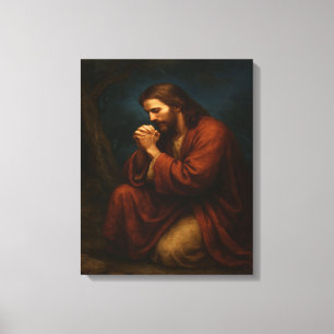 Jesus in Gethsemane™ LDS Leinwand Mauer Kunst