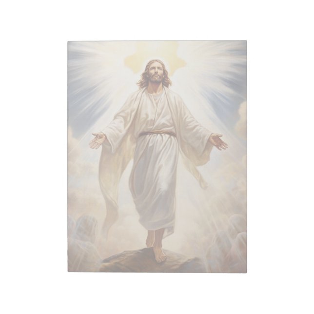 Jesus in Herrlichkeit Notizblock (Rotiert)
