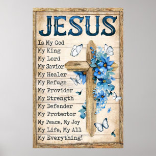 Jesus in meinem Gott Mein König Mein Herr Poster
