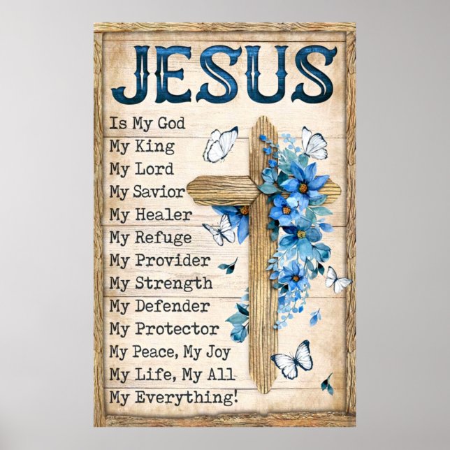 Jesus in meinem Gott Mein König Mein Herr Poster (Vorne)