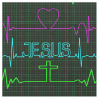 Jesus in meinem Herzen Rhythm-Kardiogramm Ärztlich