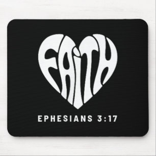 Jesus in meinem Herzen subtile Christliche Minimal Mousepad
