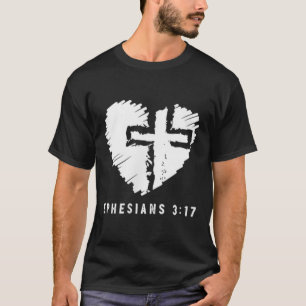 Jesus in meinem Herzen subtile Christliche Minimal T-Shirt