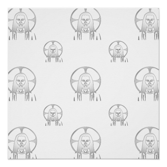 Jesus in Silver Poster (Vorderseite)