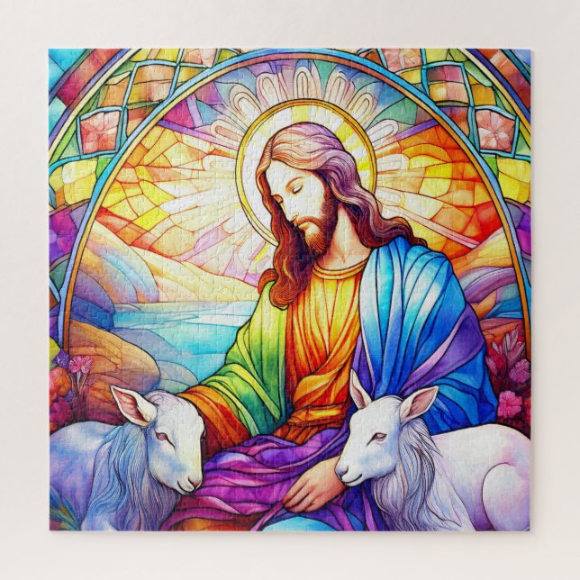 Jesus in Stained Glass (Vertikal)