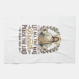 Jesus Indie Folk Akustik-Anbetungs-Grafik-T-Shirt Geschirrtuch