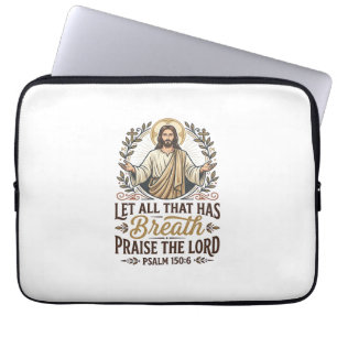 Jesus Indie Folk Akustik-Anbetungs-Grafik-T-Shirt Laptopschutzhülle